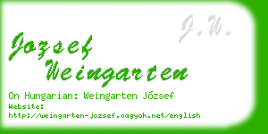 jozsef weingarten business card
